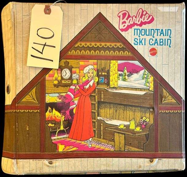 VINTAGE MATTEL BARBIE MOUNTAIN SKI CABIN image