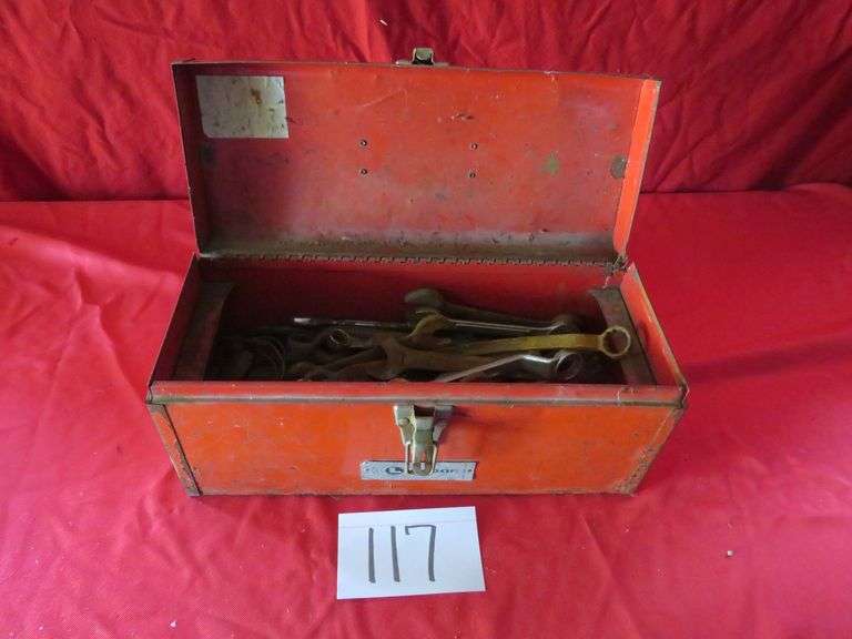 Metal Toolbox and Tools