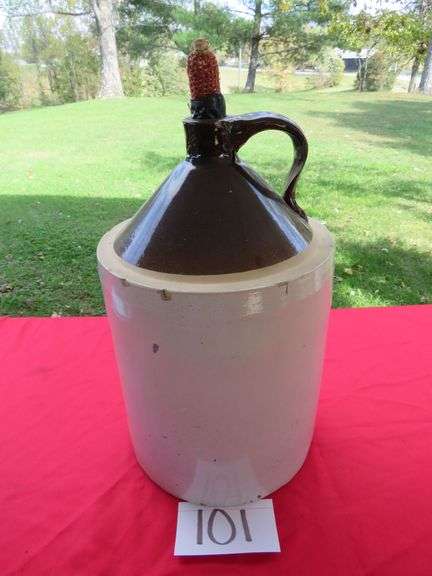 Brown/White Jug