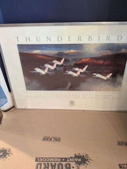 34 5 x 24 3/4 Framed Thunderbird Print image