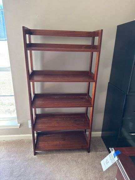 Modern Style Wooden Bookshelf with Five Shelves