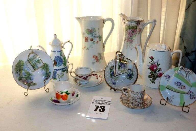 Variety of China/Ceramic Tea Pots, Cup and Saucer Sets - some vintage image