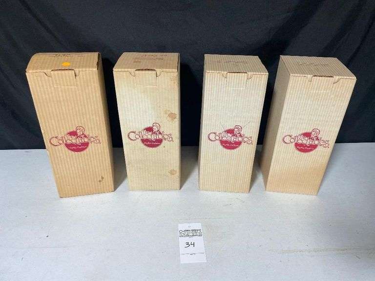 The Collectables by Phyllis Parkins Porcelain Dolls - Bo Peep, Baby Helda, Toddler Boy & Toddler Girl