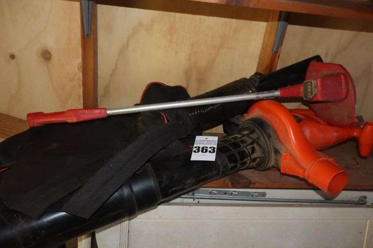 Black & Decker Blower with bag & Toro Electric Weed Eater image