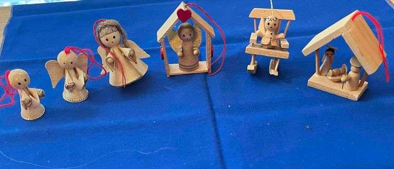 Balsam Wood Christmas Ornaments from Germany image