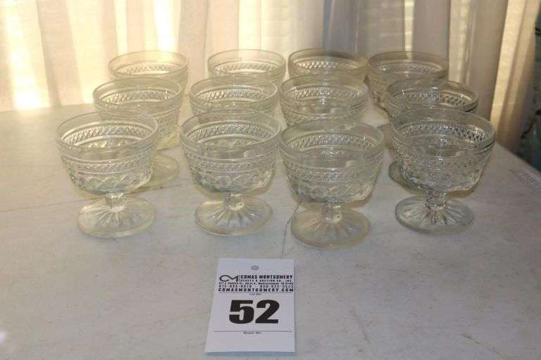 Set of 12 Wexford Crystal Footed Sherbert Cups image