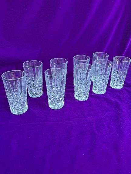 Waterford Markham Set of 9 Crystal Glasses In The Marquis Collection