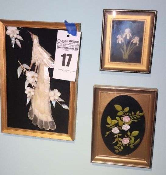 3 Unique Wall Art pieces  - framed  (12"x8" / 8"x6" / 6"x5") image