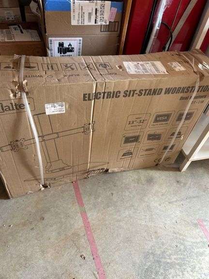 New- Halter Black Sit/ Stand Workstation