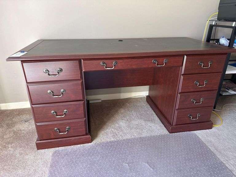 Large Executive Desk with Drawers - 65"W x 30"D x 30"T