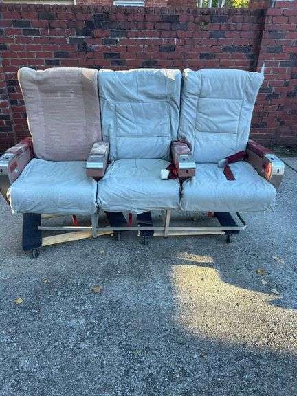Vintage Middle Row Airplane Seats