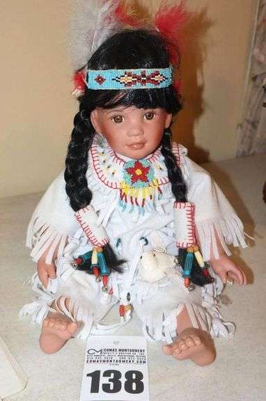 Porcelain Collector Doll From Hamilton Heritage 1994 - "Snowbird" made by Laura Cobabe - numbered 1439A image