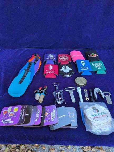 Misc Box Bottle Insulators, Wine Bottle Openers, Rooster Corks and more image