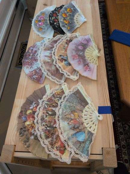 Spanish Fans Wit Mother of Pearl Handle ? image