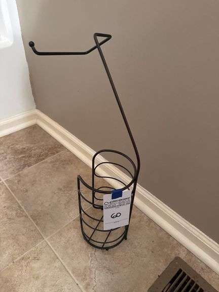 Metal Toilet Paper Holder Stand