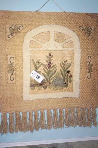 Vintage Wall Tapestry - unique   41"x36" image