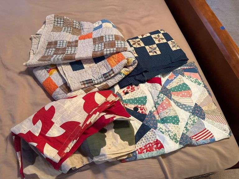Collection of Handmade Patchwork Quilts