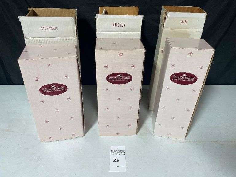 Ashton-Drake Galleries Porcelain Dolls - Stephanie, Kirsten, and Kim