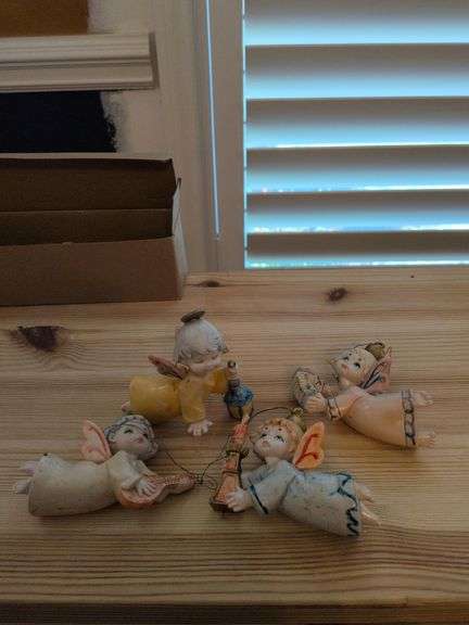 Vintage Depose Italy Lantern Angel Ornament, image