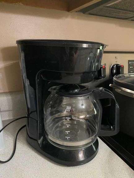 Black 12-Cup Coffee Maker