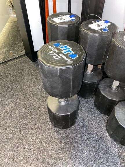 (2) 170LB Dumbells by Iron Grip image