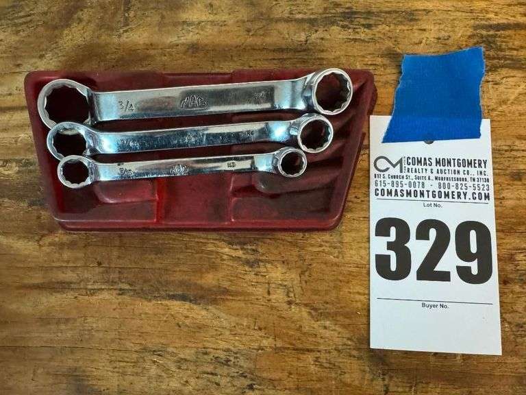 Set of Three MAC Brand Box End Wrenches image