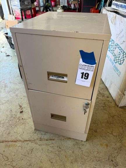 SteelWorks Two-Drawer Filing Cabinet with Hanging Folders image