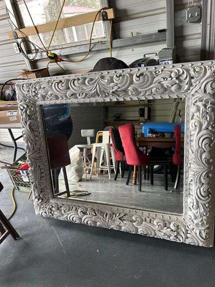 53”x43” Ornate Beveled Mirror image
