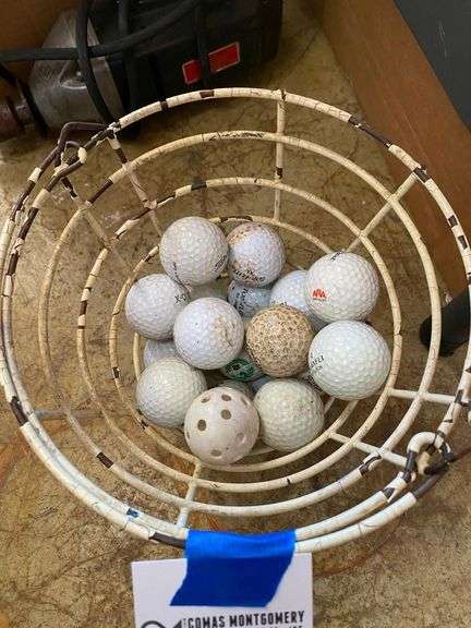 Basket of Used Golf Balls image