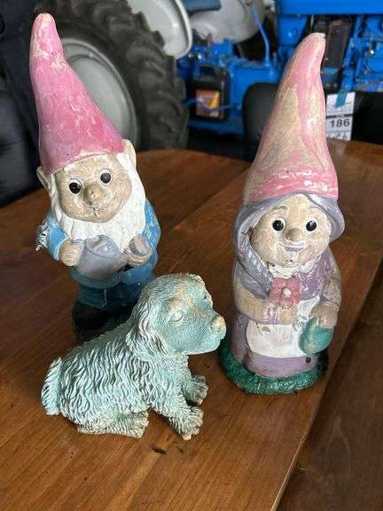 2 Gnomes and A Puppy Statue image