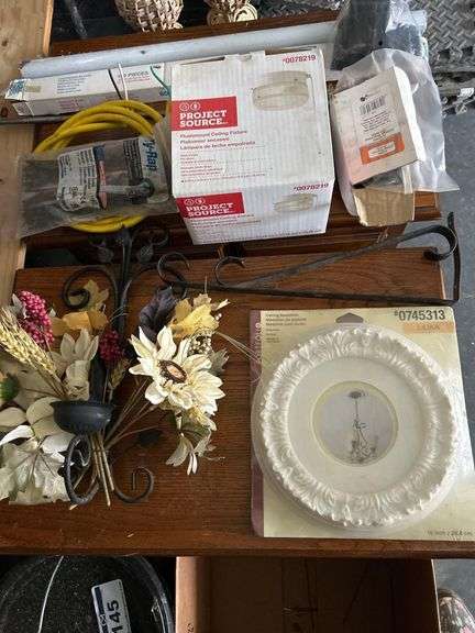 Metal Sconce and Bracket, Insulation Supports, Ceiling Fixture, Zip Ties,Wire Ect image