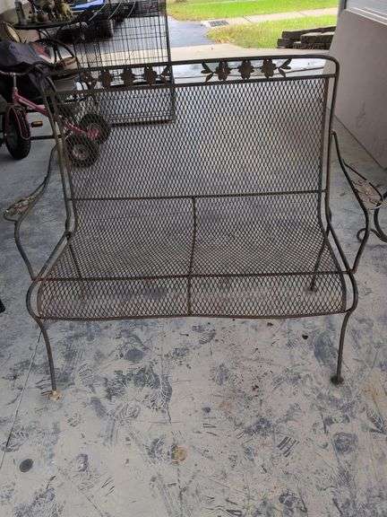 Wrought Iron Bench image