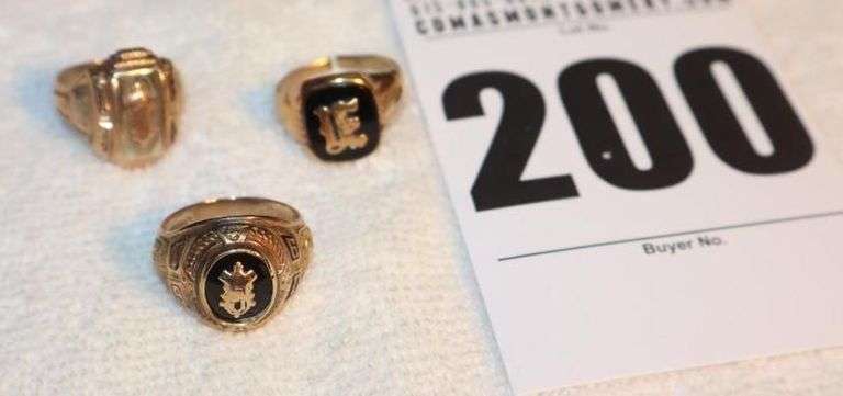 3 - 10K Rings (Sizes 8.5, 9.5, & 9.5) image