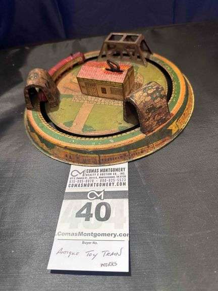 Vintage Marx Toys "Honeymoon Express Tin Train Toy" image