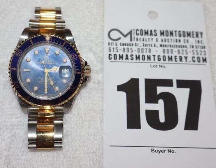 Rolex Replica Submariner Date Watch Oyster Steel & Yellow Gold with a Bezel Insert in Blue Ceramic and Royal Blue Dial image