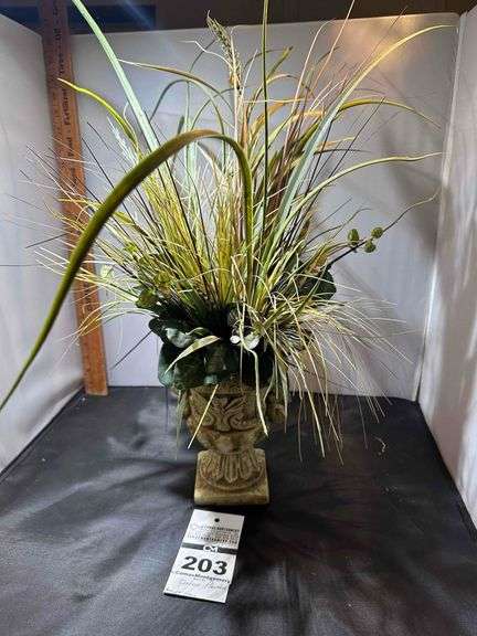 Planter with Artificial Plant image