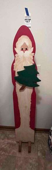 Tall Wooden Santa Stand image