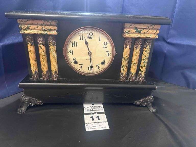 Antique Gilbert - 6 Pillar Clock image