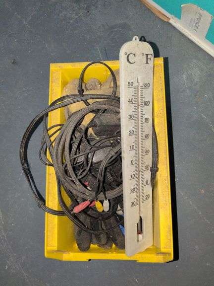 Misc Box Wires, Gloves, Thermometer image