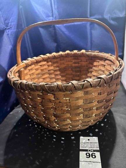 Antique Gathering Splint Basket image