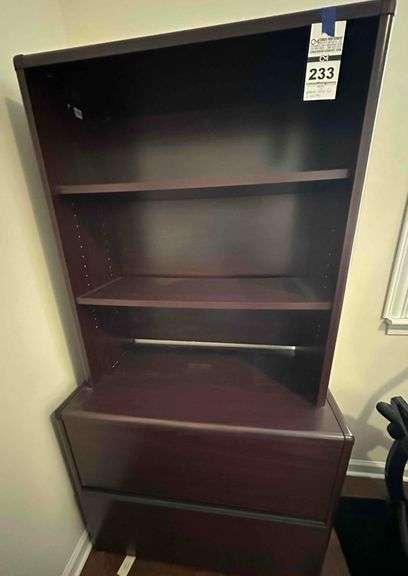 2 Drawer Filing Cabinet with shelves image