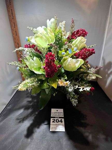 Planter with Artificial Plant image