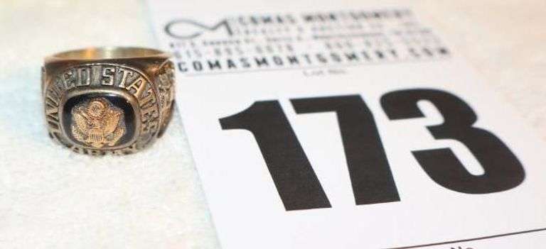 US Army "Special Forces" Sterlin Collector Ring - Size 10 image