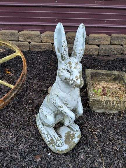 Cement Rabbit 29" Tall image