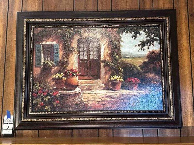 Picture - Tuscan Cottage Door - Picture over Fire Place Mantel image