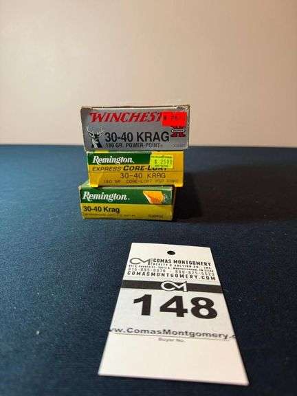 Winchester and Remington 30-40 Krag Ammunition Lot image
