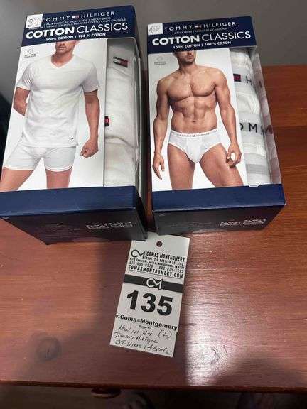 New in the Box - Tommy Hilfiger (3) T-Shirts & (4) Briefs  - Large image