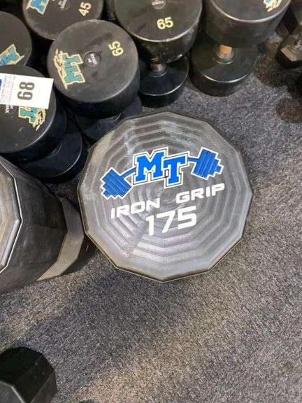 (2) 175LB Dumbells by Iron Grip image