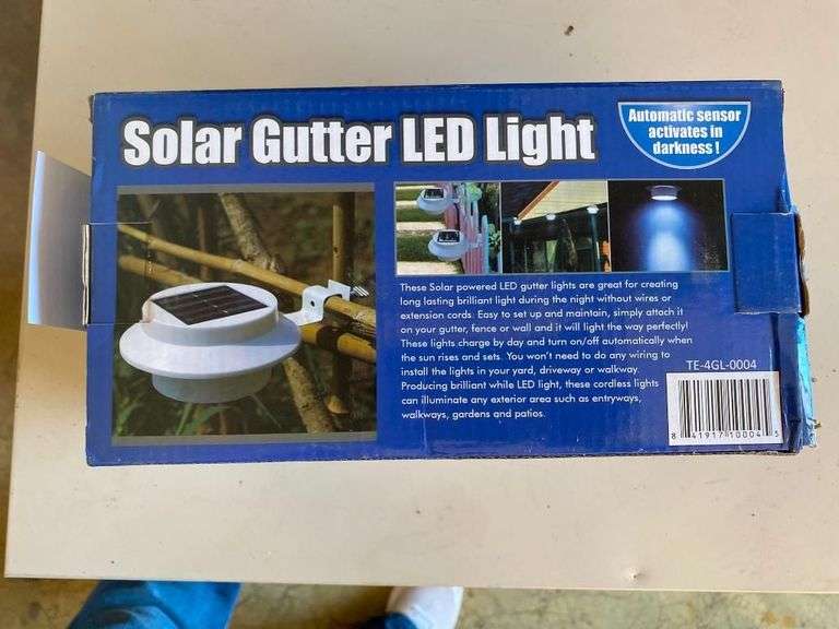 Solar Gutter LED Lights - 4 Piece Set image