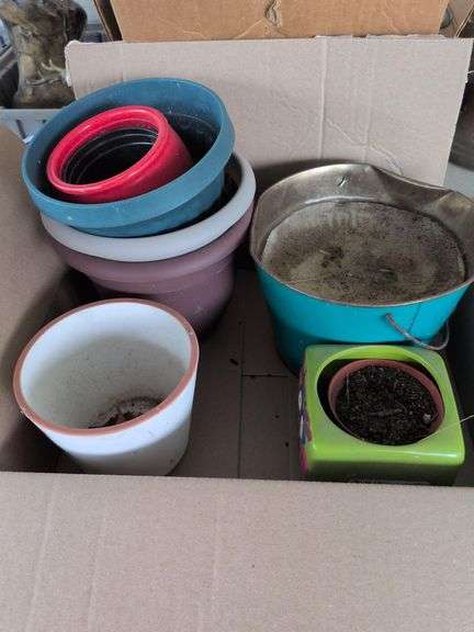 Misc Box of Flower Pots image